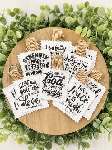 Inspirational Faith Base Keychain/Bag Charm