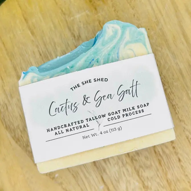 Cactus & Sea Salt Tallow Goat Milk Soap