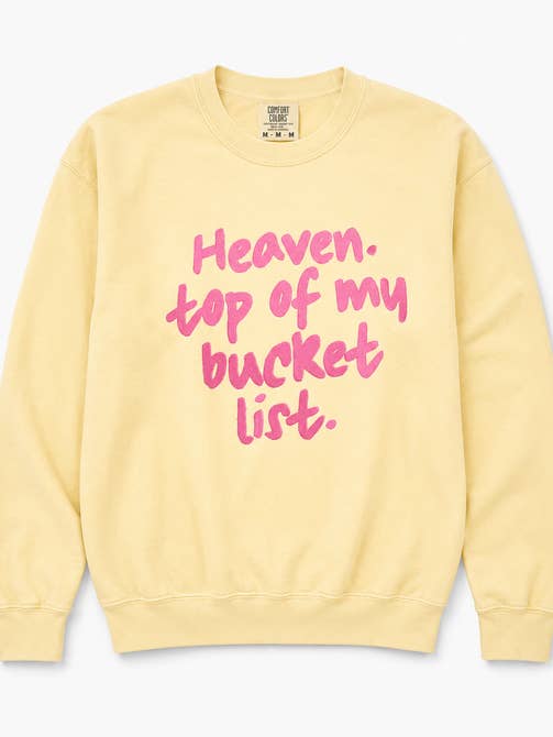 Heaven. Top of my bucket list Embroider Crewneck