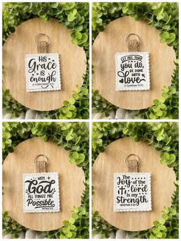 Inspirational Faith Base Keychain/Bag Charm