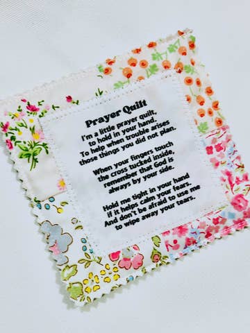Handmade Quilted Pocket Prayer Quilt