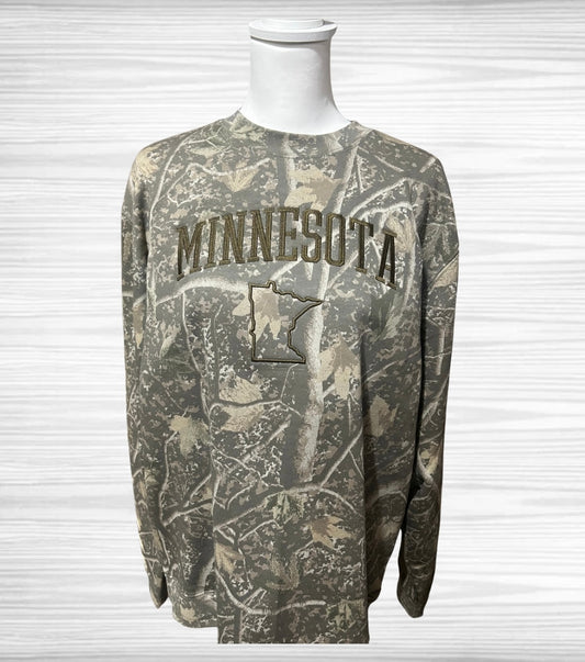 Embroidered  Deadwood Camo Crewneck