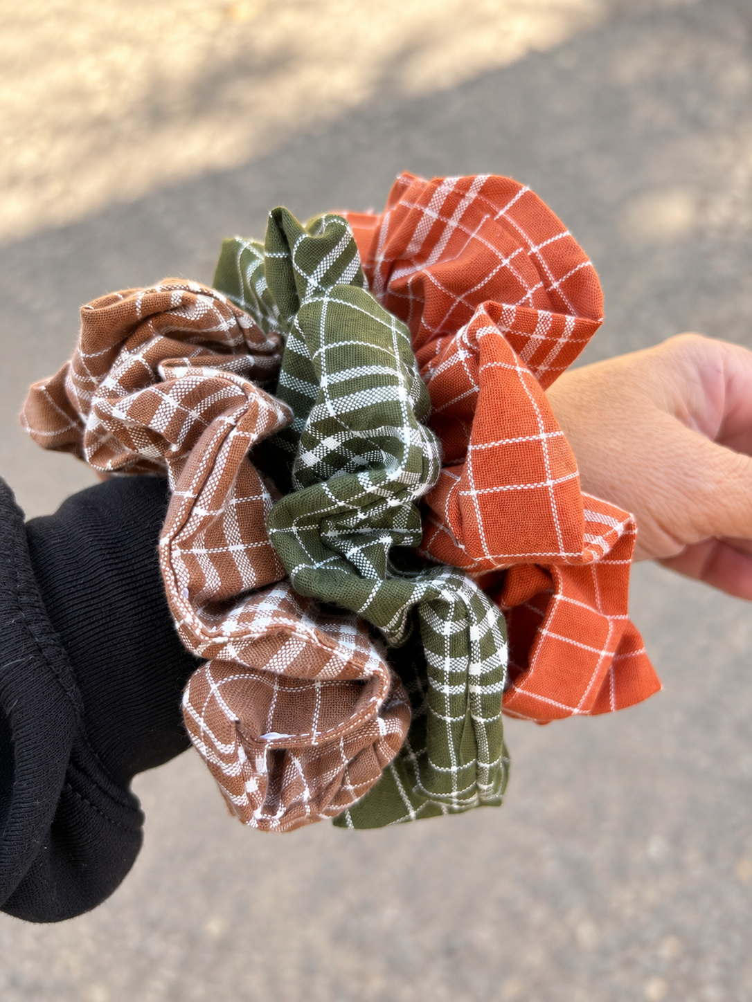 Fall Plaid XL Scrunchie